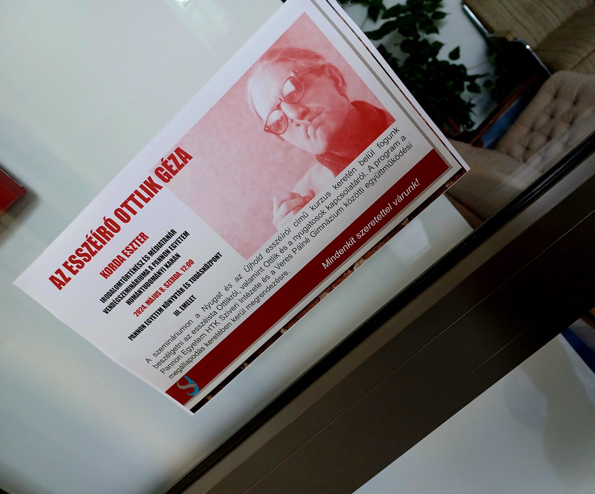 Az esszéíró Ottlik Géza – vendégszeminárium a Sziveri Intézet szervezésében